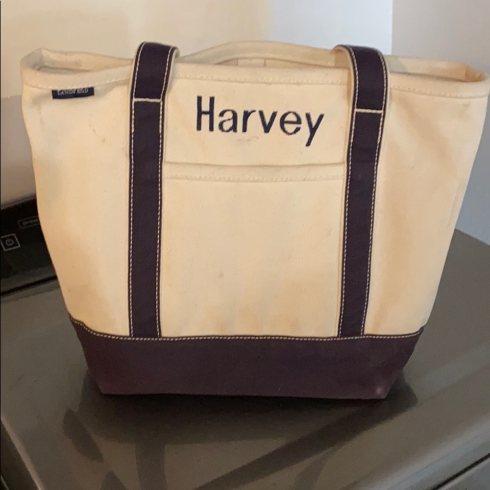 Lands’ End embroidered bag